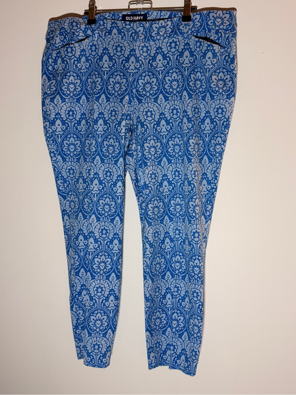 Old Navy Blue Floral-Pattern Skinny Jeans